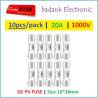 10pcs/pack - Solar PV Fuse Link DC 20A 1000V Size 10x38mm